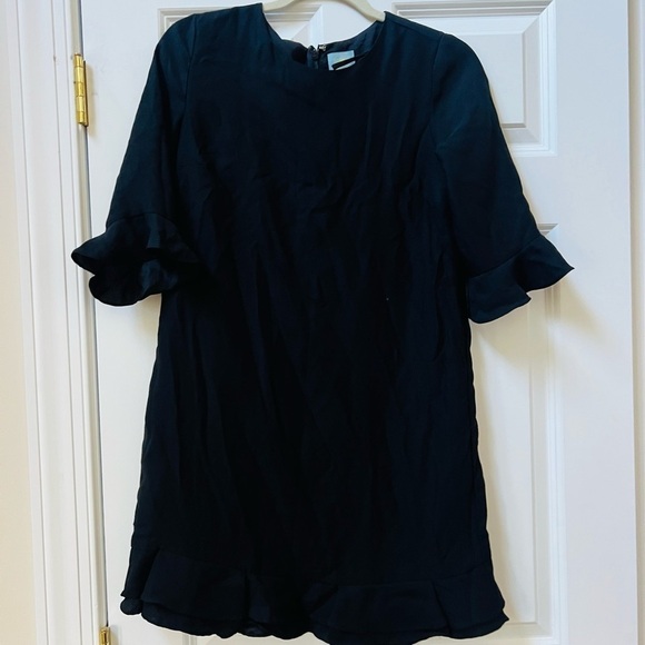 CeCe Dresses & Skirts - Black Ruffle Sleeve Dress size 4